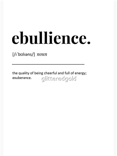 Ebullience .